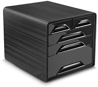 Cep Aktenschrank mit 5 Schubladen, 360 x 288 x 270 mm, Schwarz, 1072130011