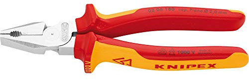 Kraft-Kombizange VDE 180mm m.M.K.Griff Knipex