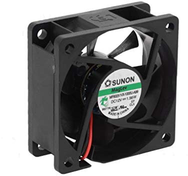 MF60251VX-A99 - Ventilador (12 VDC, 60 x 60 x 25 mm, 45,63 m3/h 31,2 dBA 5200 rpm 1,56 W, Sunon Vapo, rodamiento)