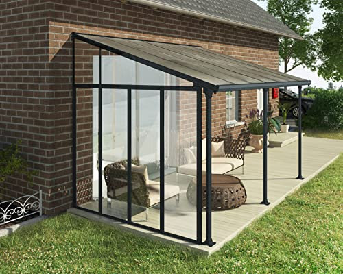Palram Canopia Patio Cover Three Series Sidewall Grey