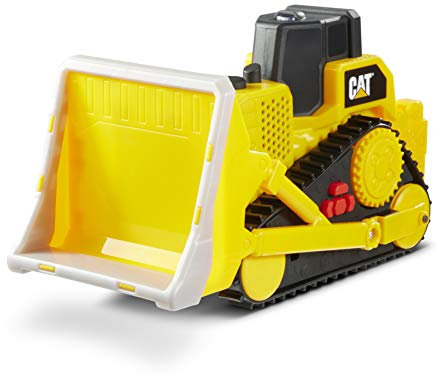 Caterpillar by Funrise 82287 Caterpillar, CAT Tough Machines Planierraupe Baufahrzeug, Gelb