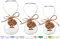 Irpot 10 Clessidra in Vetro Varie Misure + 10 Decorazioni in Legno + Juta + Bigliettini (Medie 1172009, Albero della Vita)