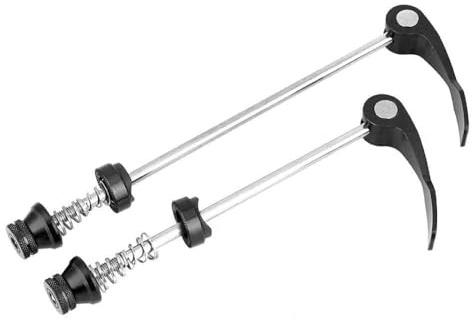 Alomejor Schnellspanner f¨¹r Fahrrad ¨C & Roadbike mit Aluminiumlegierung, Spie?schraube Schwarz, 1 Paar