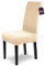 Scheffler-Home Stuhlhussen Emil Creme 6er Set Schachbrett Muster Karo 3D-Textur Stretch elastische Stuhlabdeckungen für Schwingstühle Hochlehner mit 4-Flex-Saum