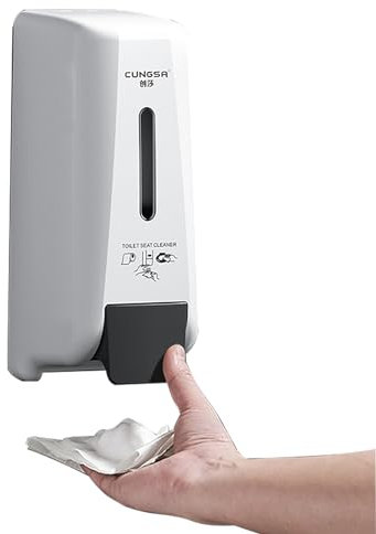 Spender für an der Wand montierten Toilettensitzreiniger Desinfiziert Toilettensitze, die mit Schaum herauskommen und in öffentlichen Toiletten verwendet werden