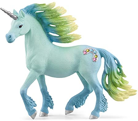 schleich 70722 Zuckerwatte Einhorn Hengst, für Kinder ab 5-12 Jahren, BAYALA - Spielfigur