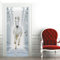 A.Monamour Türtapete Selbstklebend Türfolie Türposter 3D Weißes Pferd Läuft Im Flur Vinyl Folie Türdeko Tapete Wandbild Türaufkleber Türtattoo 95 x 215 cm