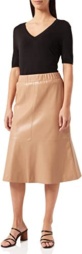 Comma Damen 2107893 Rock, 8450 beige, 40