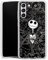 Coque Slim Compatible avec Samsung Galaxy S21 FE 5G Etui Silicone Ultra Fine Coque en Silicone Ultra Fine Halloween Disney L'Étrange Noël de Monsieur Jack