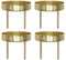 4 x Kerzenhalter Gold Metall D=7,4 cm 2 Picks Kerzenpick Adventskerzenhalter Stumpenkerzen Adventskranz 4 Stück