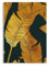 Matabooks, nachhaltige und vegane Notizbücher A5 aus Graspapier, Jana, Tropical Collection, 138 Seiten, Natur, Handmade, Made in Germany (Golden Leaves)