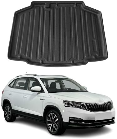 OMAC Kofferraumwanne für Skoda Kamiq 2019-2026 TPE Schwarz | Laderaumwanne, Kofferraummatte, Allwetter, fahrzeugspezifisches Produkt, wasserdicht