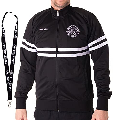 Unfair Athletics Trainingsjacke - Sportjacke - Limited Schlüsselband (L, black white)