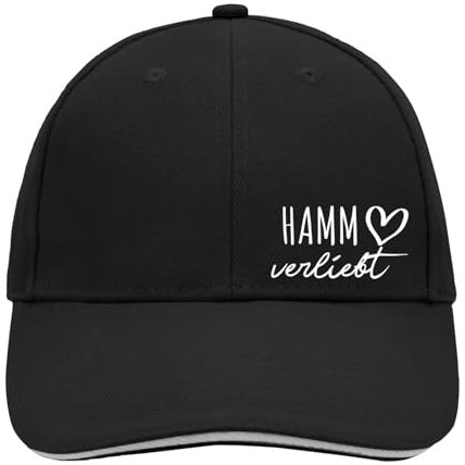 Huuraa Cappy Mütze Hamm verliebt Geschenk Black/Light Grey Hamm Präsent