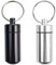 PLABBDPL Lot de 4 étiquettes d'adresse pour chiens, chats, médailles d'identification, médailles pour animaux de compagnie avec porte-clés et pilulier étanche