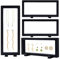 Dalababa 4 Pcs Marco Flotante 3D Soporte Flotante para Expositores Antipolvo Vitrina Flotante 3D para Exponer Sellos, Monedas, Medallas y Joyas, 23x9x2cm
