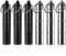 Grevosea 6 Stück Tragbarer Schlüsselanhänger Pillendose Schlüsselanhänger Mini Tablettendose Wasserdicht Klein Pillendose 3 Teilbaren Fächer Pillendose Aluminiumlegierung Kapsel Tablettendose -9.1cm