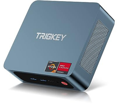 TRIGKEY Mini-PC, Ryzen 7 5850U (8C/16T, bis zu 4,4 GHz), 32G DDR4 500G NVMe SSD, S5 Mini-Computer Radeon Graphics 8Core 2000 MHz, DP+HDMI+Typ-C Triple Display 4K-Ausgang, WiFi-6, BT 5.2, 1000M LAN