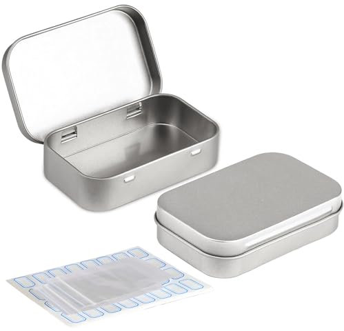 DARUITE 2 Stück Metalldose Klein Aufbewahrungsbox,Metalldose Seifenbox,Blechdose mit Deckel Tragbare Blechdose für Gewürze Kosmetika üßigkeiten und kleinen Gegenständen