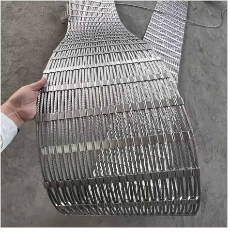 DTVEW 304 Edelstahl-Seilnetz, Anti-Fall-Schutznetz Gartennetz, 5cm/1,5mm Geflügelkäfignetz, Dehnbares Balustraden-Füllgitter (Color : 1.5mm Silver, Size : 1.2x25m/3.9x82ft)