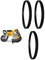 650721-00 Pneumatici in gomma per sega a nastro Dewalt A02807 DCS374 DWM120 DW328 DW328K DW 329 DW329K D28770 Tipo 1