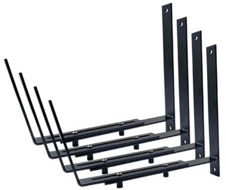 Mipcase 1ensemble Supports De Jardinières Réglables pour Balcon Lot de Support pour Pots De Accroche Facile pour Intérieur Et Extérieur