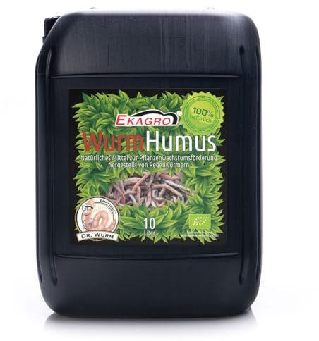 Ekagro Fertilizzante Biologico 10l Vermicompost Biologico | Fertilizzante Liquido Universale Per Frutta Verdura E Fiori | Fertilizzante Per Piante Da Appartamento Piante Da Balcone E Piante Verdi