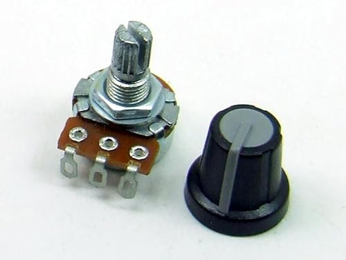 POPESQ® 1 Stk. x Potentiometer mit Kappe 5K Linear Kabel #A2076