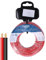 Carrete de cable paralelo 2x1.5mm rojo/negro de 10m para audio, ideal para conexiones eléctricas y transmisión de sonido.
