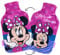 Disney Reversible Hot Water Bottles – Minnie Mouse Plush Cover – Natural Rubber 2L Capacity - Minnie Mouse Design - Reversible