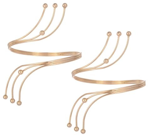 COLLBATH 2stücke Teiliges Filigranen Sonnenarmbändern Offenes Armreif-design Modisches Accessoire Für Alltag Und Besondere Anlässe Goldfarben Arm Cuffs Für Stilvolle Outfits