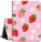 Case for Lenovo Tab P11 Plus 2021 / Tab P11 2020 11-inch,Slim Lightweight Smart Shell Stand Cover with Auto Wake/Sleep Case for Lenovo Tablet (TB-J616F/J616X/J606F / J606X),Cute Strawberry Pink