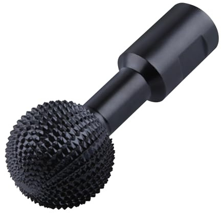 SPEEDWOX Sphere Rotary Burr with 5/8-11 Threads for 4 1/2 and 5 Inch Angle Grinder Attachments Wood Grinder Ball Gouge Power Carving Tools for Wood Hollowing Slotting Wood Carving Burrs