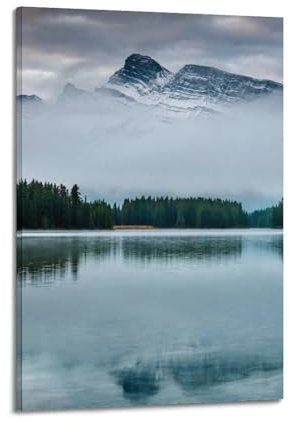 LUFPOTH Nshdahns Poster mit Naturlandschaften, Natur, Wasser im menschlichen Körper, Reflexions-Poster, Wandkunst, Vintage-Kunst, Raumdekoration, ästhetisches Schlafzimmer-Poster für Schlafzimmer, 60
