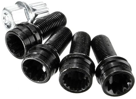 ZHjLut Autoradschrauben Kompatibel mit Seat für Leon 2000-2006 Auto-Radmuttern-Schrauben-Sets M14 x 1,5 8D0601139F