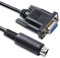 Custom Pinout DB9 Female to Mini Din 6-Pin Male RS232 Serial Cable – 1M/1.8M/3M, 26AWG Oxygen-Free Copper, Nickel/Gold Plated – CE/RoHS/UL Certified (3.2 ft/1M) (9.9 ft/3M)