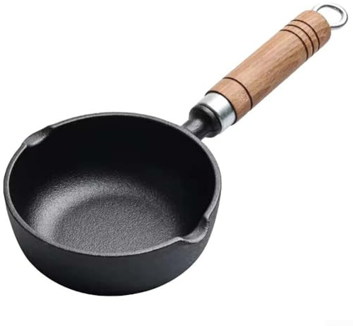 Niceminiwall for MINI Cast Iron Skillet Pan 11cm 13cm Non-Stick Frying Pan For Eggs Milk Heat Distribution Flat Bottom For Induction Gas Stove Kitchen Cooking Tools (11 * 4cm)