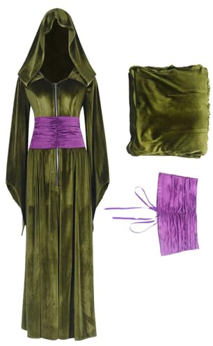 Taeyue Kostüm Kleid Gürtel Frauen Outfits Königin Cosplay Grün Outfit Zubehör Erwachsener