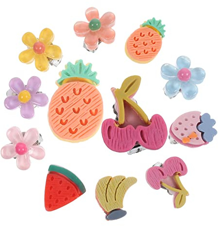 Kisangel 10 Paar Kinder Ohrclips Mädchen Ohrschmuck Bequeme Clip Ohrringe Schmerzfrei Ohr Dekor Für Alltag Und Party