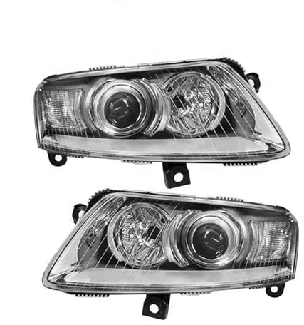 SANJSJHXJ Hauptscheinwerfer für Audi A6 2004-2008, LED Scheinwerfer Motor Scheinwerfer Frontscheinwerfer + Set Links/Rechts,Passenger seat (Right)