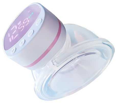 Breast Pump,Electric Breastfeeding Pump - 5 Modes and 15 Levels, Low Noise, Rechargeable Milk Extractor for Home and Travel
