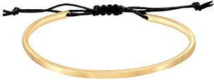 Elli Armband Damen Armreif Basic Matt mit Nylon in 925 Sterling Silber vergoldet