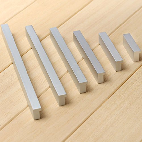 Voleseni™ Möbelgriffe Aluminium Oxidation Relinggriff Handgriff Griff für Küche Schublade, Tür, Schränke,Hause Büro Dekoration (160mm, Silber)