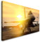 Paul Sinus Art GmbH F16 Falcon Flugzeug Technik 120x 50cm Panorama Leinwand Bild XXL Format Wandbilder Wohnzimmer Wohnung Deko Kunstdrucke