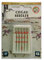 Organ Brother 75/11 Nähmaschinennadeln, 5-teilig, für Stickmaschinen, U-Form