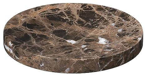 blomus -PESA- Ablageschale, aus braun glänzendem Marmor, Elegantes Wohnaccessoire, Ø 19 cm, Farbe Brown (65994)