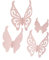 HEITMANN DECO Papier-Schmetterlinge - Rosa - in verschiedenen Größen - zum dekorieren - zum basteln - Frühlings-Dekoration, 20.5 x 16 x 1.8 cm