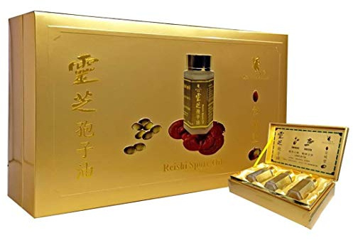 Reishi Spore Oil Golden Set 3 Bottles of 60 Softgels (Total 180 Softgels)