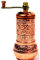Turc Cupper Poivron Café Épice Sel Moulin à main Moulin à main traditionnel 4,3 pouces ustensiles de cuisine cadeau décoratif brodé (Color : Light Copper)
