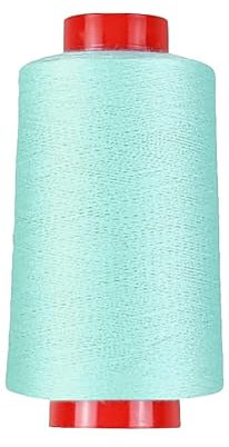 Overlockgarn in 80 Farben, 4000 m Konen, Overlock Nähgarn in Industriequalität (0029 - Lichttürkis)